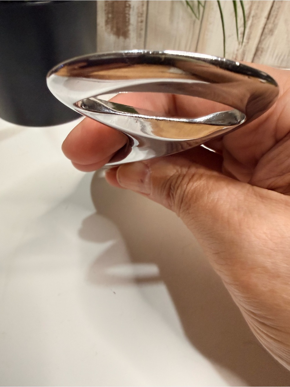 Nambe Polished Silver Bottle Opener with Sleek Ergonomic Handle - Picture 6 of 8